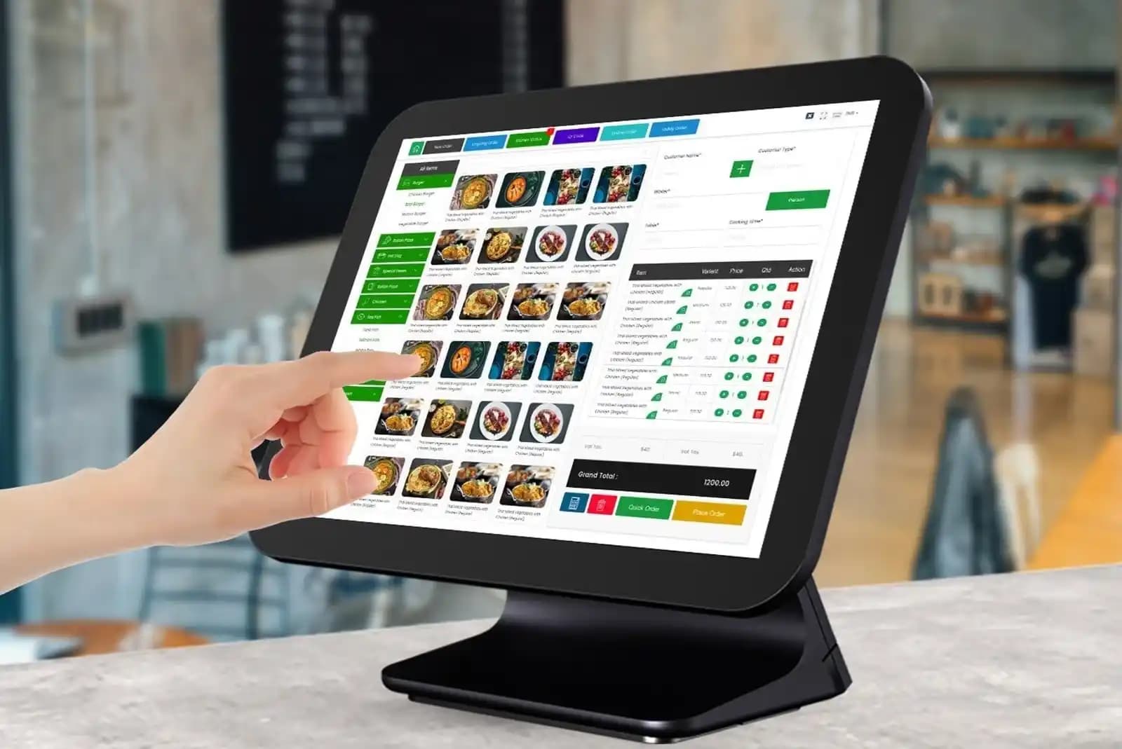 HisabKarLay best POS system in Lahore showing modern point of sale interface with transaction processing and business management features